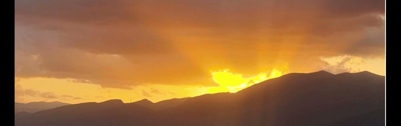 Sunrise over the mountains